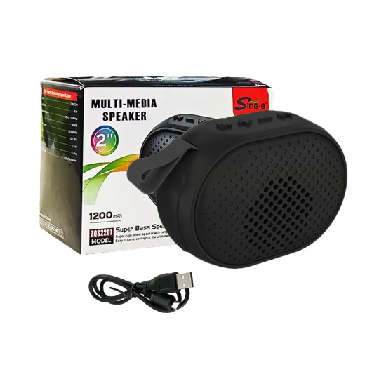 Sing-e Mini Portable Wireless Speaker ZQS2201 Black